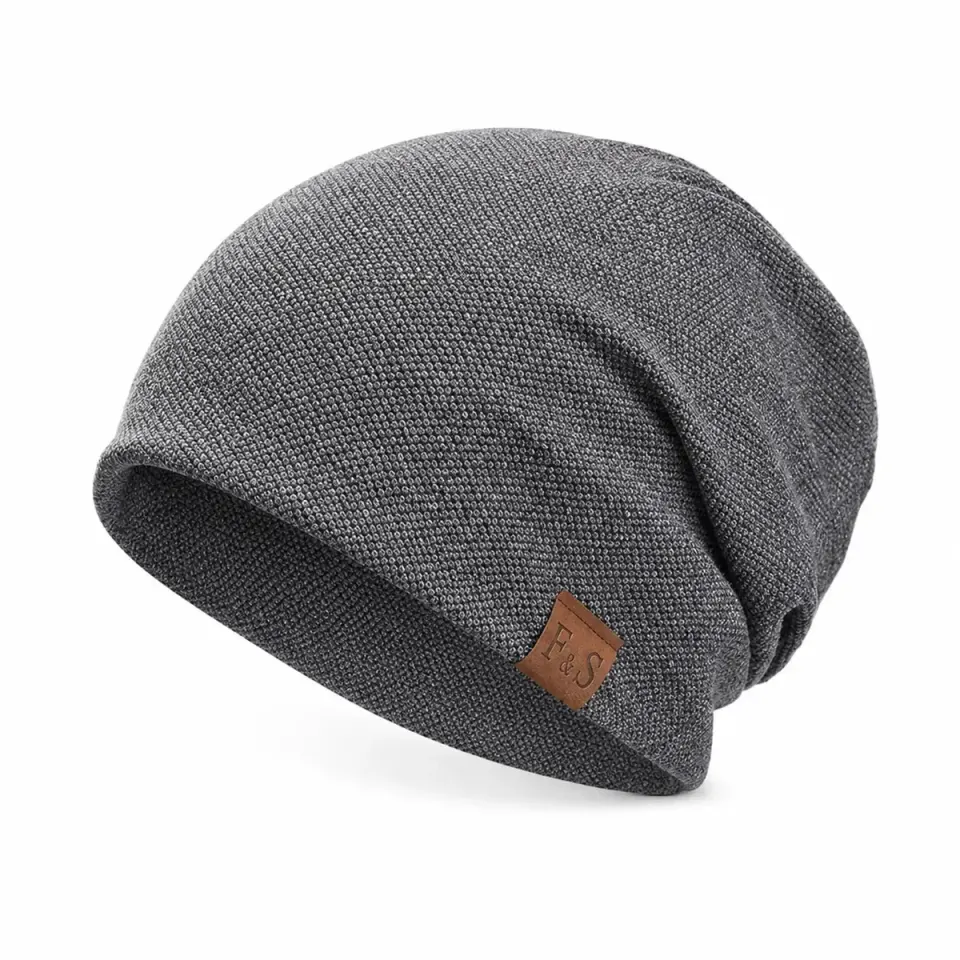 Fleece-Lined Slouchy Beanie
